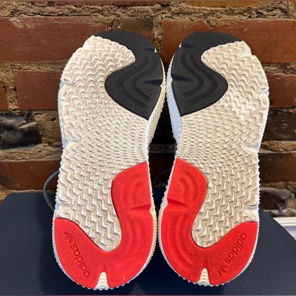 Adidas prophere Grey solar red shoes 9.5 - Picture 3 of 5